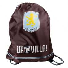 Aston Villa FC Up The Villa Drawstring Bag - Brown/Blue/Yellow - View 3
