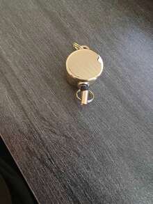 H56 Ultra Mini Retractable Badge Reel Keychain, Spring-Back Anti-Loss Key Ring Pendant With Belt Clip, Portable Daily Outdoor Accessory, Minimalist Pocket And Closet Room Decoration Storage Tool - Multicolor - View 12