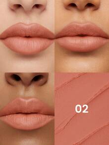 Pudaier 1pc Pink Nude Waterproof Non-Fading Lipstick, Suitable For All Skin Tones, Perfect Valentine's Day Gift For Her - 08 - View 2