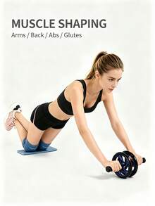Rebound Abdominal Wheel, Dual-Wheel Ab Roller For Men & Women, Core Trainer For Waist & Belly Fat Loss, Suitable For Beginners, Home, Gym, Dorm & Apartment Use - A - View 2