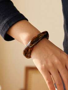 Diamond-shaped, Dark Brown, Two-tone - Inner Diameter 65mm, Weight 53g