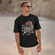 Cowboy Costume Design 180g Pure Cotton Men's Tshirt Comfort Fit Leisure - 款式 - 查看 8
