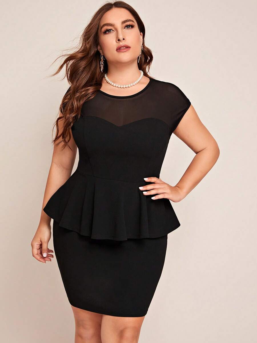 Plus Size Shapewear Sets - Black - View 1