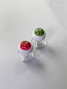 4/6/8 piezas Teclas de teclado de computadora con diseño de frutas simuladas, cubiertas decorativas para teclas - Ver 5