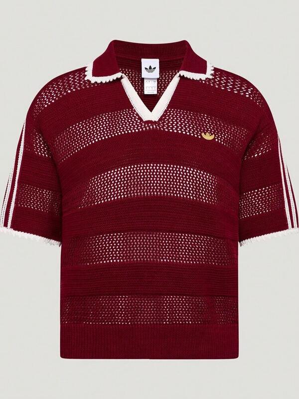 Adidas Originals Women's RESORT S POLO Knit Collar Short Sleeve Polo Shirt TKX0714