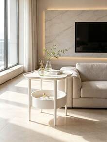1pc Cloud-Shaped Side Table, Minimalist Four-Leaf Clover Small Coffee Table For Living Room Sofa, Bedroom Nightstand, Creative Balcony Small Table, Living Room Coffee Table, Home Sofa Side Table, Bedroom Nightstand, Balcony Table Coffee Table, Perfect For Bedroom, Living Room, Balcony Installation - Multicolor - View 4