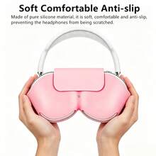 Silicone Protective Case Compatible With Airpods Max, Soft Silicone Protective Bag With Sleep Function, Latest Silicone Protective Case, Waterproof, Dustproof, Anti-Fingerprint, Anti-Scratch, 360° Full Coverage Protection, Silicone Earphone Portable Bag, Soft Silicone Material, More Comfortable, More Durable, Easier To Clean, Multiple Colors Available, Great Gift - Multicolor - View 4
