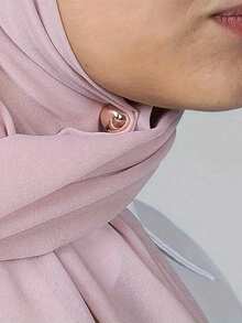 3pcs Magnetic Scarf Clips, Classic Round Shiny & Matte Scarf Pins, Colorful Multi-Purpose Clips, Suitable For Women's Clothing & Scarves, Small Scarf Clips With Magnets, Suitable For Dresses - Multicolor - View 4