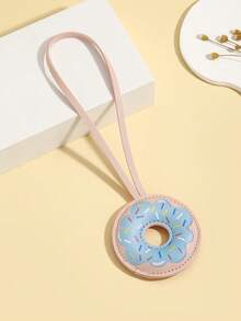 Hot-Selling New DIY Handmade Cute Cartoon PU Padded Donut Keychain, 1pc Personalized Creative Leather Macaron Color Bread Ring Car Key Backpack Charm, Mother's Day Gift, Girlfriend Gift, Bag Decoration Pendant, Holiday Creative Gift, Event Favor, Suitable For Daily Use - Multicolor - View 15