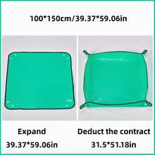 Plant Propagation Mat, Waterproof Transplanting Mat, Portable Gardening Work Mat, Suitable For Indoor Succulent Potted Plants, Indoor Plant Repotting Soil Control Mat, Home Bonsai Plant Care Accessories - Garden Mat - View 12