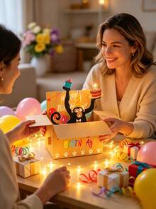 1/3 buah Kartu Ulang Tahun Pop-Up 3D Lucu, Kartu Ulang Tahun Monyet Lucu dengan Desain Pop-Up 3D, Bagian Belakang Kosong untuk Menulis, Termasuk Amplop/Pegangan, Juga Cocok Sebagai Dekorasi Pesta Ulang Tahun atau Kartu Natal (Perlu Dirakit, Termasuk Video Instruksional) - Beraneka warna - View 9