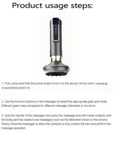 AXH. Rechargeable Back Massager, Suitable For Men, Women, Elderly And Beauty Salons - Grey - View 2
