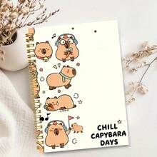1pc Exquisite Pattern Notebook, Suitable For Daily Recording, Study Notes, Holiday Gifts; Students, White-Collar Workers, And Most People Can Use. School Notebook - A - View 15