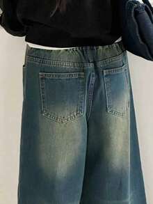 Youth Girl Spring Denim Jeans Spring Fashion New Style - Blue - View 4
