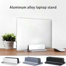 Laptop Stand For MacBook Neo A18 Pro 13 14 16 M5 M4 M3 M2 M1 Air 13 13.6 15 Inch Notebook Stand Foldable Aluminium Alloy Tablet Stand Bracket Computer Holder Can Be Expanded Laptop Vertical Storage Stand - View 2