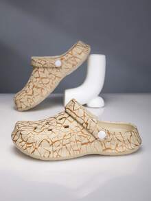 Unisex Clogs, All-Season, Shock-Absorbing, Non-Slip, Quiet, Multi-Functional/Indoor/Outdoor Clogs - Khaki - View 3