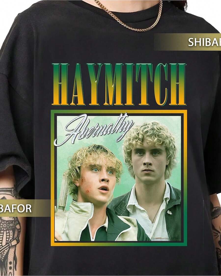 Joseph Zada As Haymitch Abernathy 2026 Retro Vintage Raptee Shirt - Black - View 1