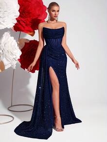 Vestidos de Boda - color azul marino - Ver 4