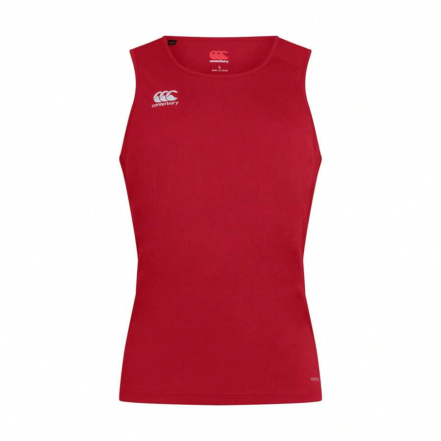 Canterbury Mens Club Dry Tank Top - Red - View 1