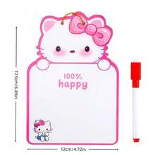 6pcs Random Sanrio Cute Cartoon Erasable Memo Boards, Hanging Whiteboards, Writable & Doodle Boards, Creative Writing, High-Quality Writing Paper, Suitable For Memos, Office Sticky Notes, Kitchen Messages, Doodling, Fun & Practical - Multicolor - View 7