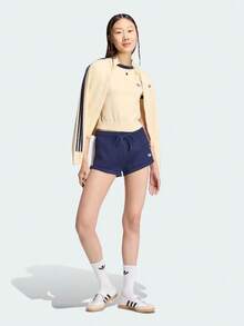 Adidas Originals Kaos Rajut Wanita Lengan Pendek Tanpa Kerah TKS7376 - Angsa kuning - View 6