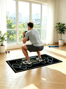 Workouts Squat Guide Mat For Posture Correction And Lower-Body Mobility,Training Mat Yoga Mat Heavy-Duty Fitness Mat Weight Loss Pilates Workout Equipment Home Exercise Set Walking Pad Gym Workout Sets Gym Accessory Halloween Summer Gym - Multicolor - View 5