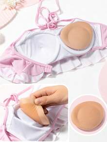 Self-Adhesive Bra Pads Inserts, Thickened Push Up Breast Cup Enhancer, Reusable Invisible Lift Bra Padding For Swimwear & Bikini - Multicolor - View 5