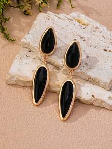 1 Pair Fashionable Personalized Minimalist Women's Water Drop Earrings - Teardrop Earrings - View 8