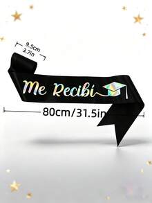 12件/10件/6件/1件畢業披肩，畢業派對裝飾，中性緞面彩色金箔畢業披肩，適用於畢業派對用品、畢業肩帶、學校派對、晚會儀式披肩、派對服裝拍照道具 - 畢業瑤帶 - 查看 12