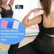 1pc Silicone Suction Cup Phone Grip, Suction Cup Phone Case Stand, Hands-Free Adhesive Phone Grip, Suitable For Selfie And Video, Phone Finger Grip Stand, Christmas, Christmas Decoration, Home Christmas Decoration, Bedroom Decoration, Christmas Gift, Bathroom Accessory, Wedding, Personalized Gift, Women's Gift, Christmas - Suction Cup - View 4