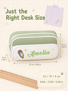 1pc Customizable 3D Cartoon Pencil Case, High-Quality Cute Large Capacity Pencil Bag Makeup Storage Box, Suitable For Back To School Gift - Multicolor - View 5