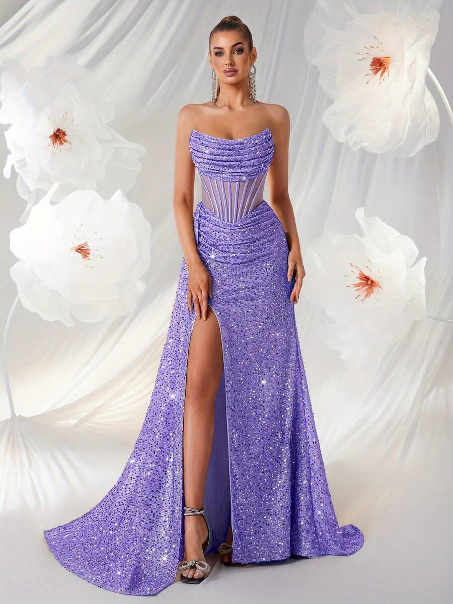 Vestidos de Boda - Morado - Ver 1