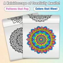 Kaleidoscope Coloring Activity Books With Geometric Mandala Floral And Abstract Patterns Creative Art Pages To Build Focus Color Recognition Fine Motor Skills And Imagination Screen Free Play For Home Classroom Travel - Coloring Book - View 4