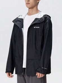 Columbia Jaket Softshell Pria Terbaru untuk Olahraga Outdoor Kasual, Hiking, dan Panjat Tebing - Hitam - View 2