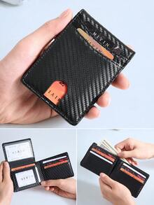 MIYIN Dompet Lipat Pria Slim RFID, Desain Minimalis dengan 2 Jendela ID dan Kantong Depan, Kapasitas Besar dengan Kantong Uang Tunai, Tipis dan Ringkas, Hadiah Ulang Tahun untuk Pria - MultiWarna - View 8