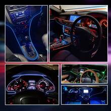 Lampu Ambient EL Mobil 3M, Pasang & Mainkan USB, Strip Dekorasi Interior Mobil Minimalis Kreatif - A - View 7