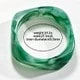 Rhombus-shaped Green and White Rendering - Inner Diameter 65 Mm, Weight 53 G