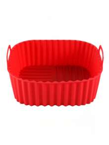 3pcs/2pcs/1pc Square Silicone Air Fryer Basket Liner, Suitable For Fryers, Non-Stick Reusable Air Fryer Liner, Oven Microwave Cake Pan, Kitchen Accessories,Kitchen Gadgets,Air Fryer Baking Mat Liner For Home Use - Multicolor - View 11