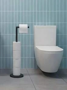 Metal Freestanding Toilet Paper Holder, Multi-Roll Paper Storage Rack, Bathroom Countertop Freestanding Paper Dispenser, Waterproof Floor-Standing Paper Dispenser, Home Bathroom Decor Hardware Accessories, Travel Essentials - Multicolor - View 8