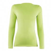 Rhino Womens / Ladies Sports Baselayer Long Sleeve Top - Lime - View 2