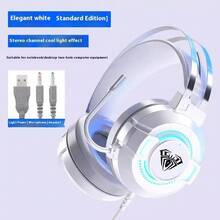 AULA Wired Anti-Ghosting Keyboard Mouse Headset Set 108-Key Computer Keyboard Suitable For PC Laptop Gaming Keyboard Mouse With RGB Lighting - View 13