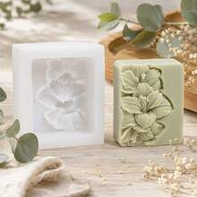 1/2PCS Flower Soap Mold Set Silicone Flower Candle Mold Handmade Soap Making Mold DIY Craft Supplies Floral Resin Casting Mold For Home Decoration Gift Making - Flower - View 8