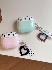 Niche Korean Style Macaron Color Block Polka Dot Pods Pro 3 Protective Case, Compatible With Apple Pro 2 Earphone Shell, 2nd Gen Wireless Bluetooth, 3rd Gen, 3 Pods Pro, 4th Gen, 5th Gen, 4 - Baby Pink - View 6