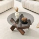 الجوز + MDF + الزجاج