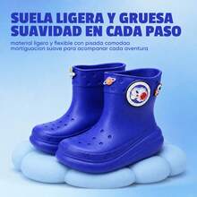 EVA MODAR Kid's Rain Boots - Royal Blue - View 4