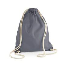Westford Mill EarthAware Organic Gymsac - Graphite Grey - View 2
