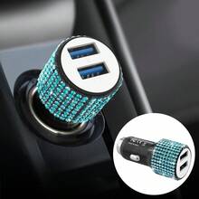 Bling Bling Car Charger, Diamond 3-In-1 Retractable Charging Cable, USB Charging Cable, Fast Charging, Cute 3-In-1 Fast Charging Cable, Suitable For Women, Compatible With Smartphones, Dashcam, GPS, Perfect Gift For Holidays/Birthdays - Multicolor - View 65