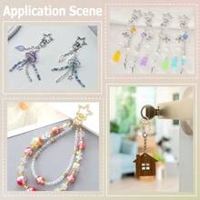 9pcs Star-Shaped Rotating Keychain Hooks, Suitable For Car Keys, Lanyards, Bags, Wallets, Gifts And DIY Crafts - 5-star Buckle With Tail - View 5