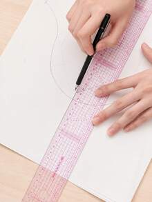 Curved Ruler Set With Curved Scale And Vibrant Plastic Frame, Flexible Patchwork Ruler, Drafting Ruler Tool - Multi-Functional Pattern Ruler, Sewing Tool Set, Tailoring Drafting Template, DIY Sewing Accessories, Suitable For DIY Crafts, Patchwork, Garment Making, Tailoring And Drafting, Essential Tool For Beginners And Hobbyists, Must-Have For Painting/Fashion Design Students - Multicolor - View 6