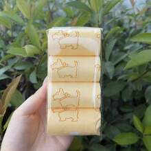 [4 Rolls]Portable Pet Waste Bags - Dog/Cat Poop Bags, Leak-Proof And Tear-Resistant, Suitable For Pet Cleaning And Outdoor Use - View 8